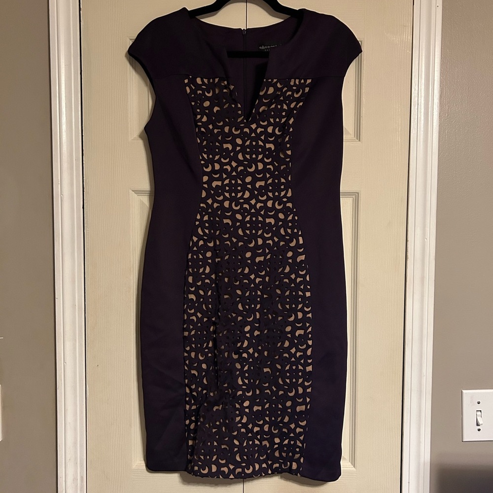 🔥Connected Apparel Deep Purple Dress